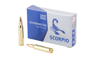 SCORPIO AMMO 223REM 55GR FMJ 20/1000 — view 1