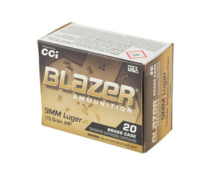 CCI BLAZER BRASS 9MM 115GR JHP 20 — view 3