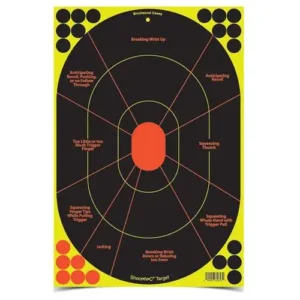 B/C TARGET SHOOT-N-C 12"x18" HANDGUN TRAINER 5 TARGETS ( 6 PER CASE )