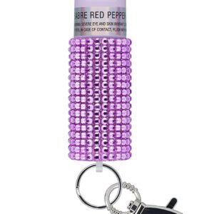 SABRE JEWELED PEPPER SPRAY W/ KEY RING BLACK
