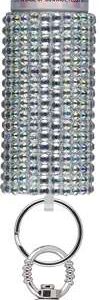 SABRE JEWELED PEPPER SPRAY W/KEY RING SILVER