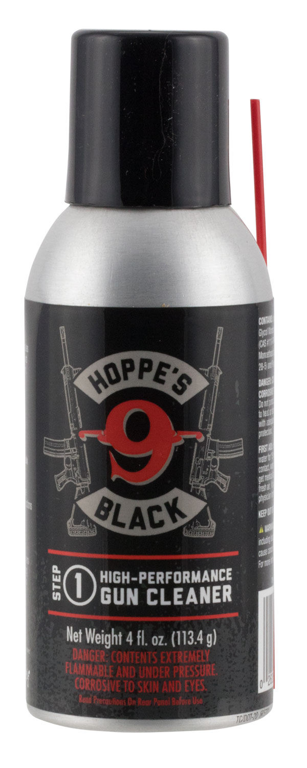 Hoppe's HBC4A Black Gun Cleaner Removes Oil Grease Dirt 4 oz. Aerosol Can with Extension Tube — view 1