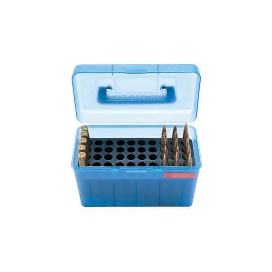 MTM CASE GARD DLX W/HANDL BOX CARTRIDGE 25-06/270/30-06 50RD BLUE ( 12 PER CASE ) — view 1