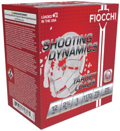 FIOCCHI SHOOTING DYNAMICS AMO 12GA 2.75 IN 1 OZ #7.5 1170FPS 25RD (10 BOXES PER CASE) — view 1