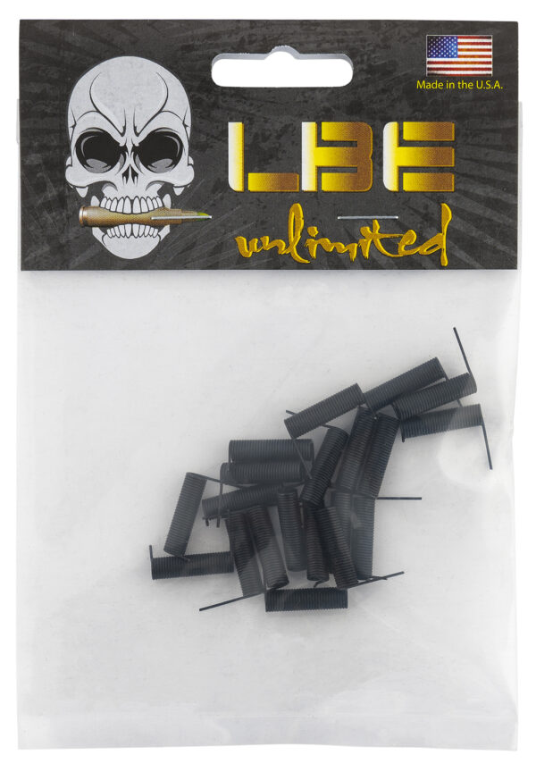 LBE Unlimited AREPS20PK AR Parts Ejection Port Cover Spring 20 Pack AR-15 Black Stainless Steel — view 1