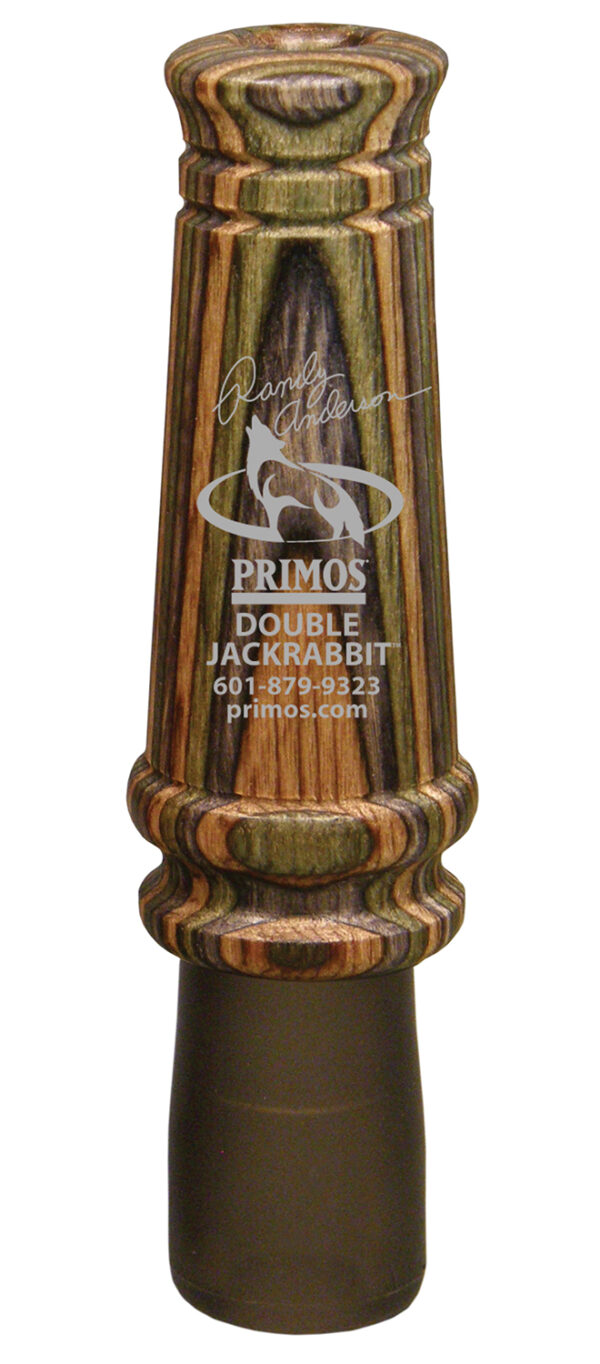 Primos 366 Randy Anderson Double Jackrabbit Open Call Double Reed Rabbit Sounds Attracts Predators Multi Color Laminated Wood — view 1
