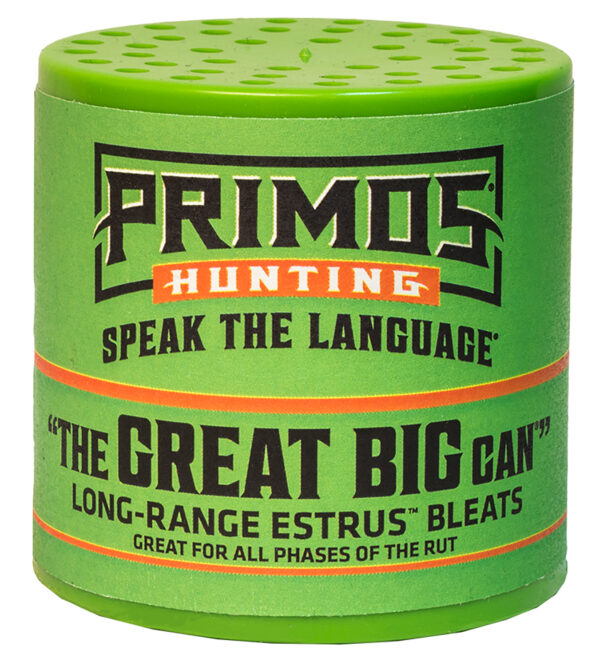 Primos 738 The Great Big Can Doe Bleat Attracts Deer Green Plastic — view 1