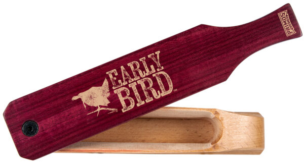 Primos PS2961 Early Bird  Box Call Turkey Hen Sounds Attracts Turkeys Natural Walnut/Purple Heart — view 1