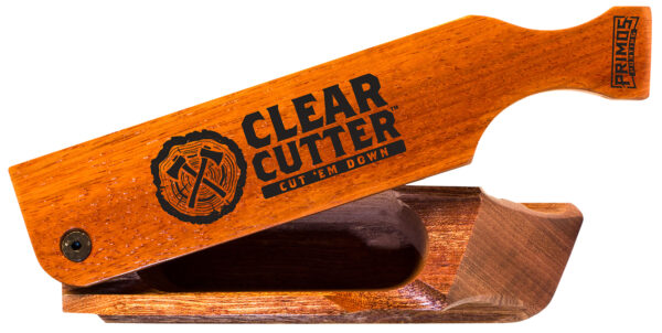 Primos PS244 Clear Cutter  Box Call Turkey Hen Sounds Attracts Turkeys Brown Mahogany/Walnut — view 1