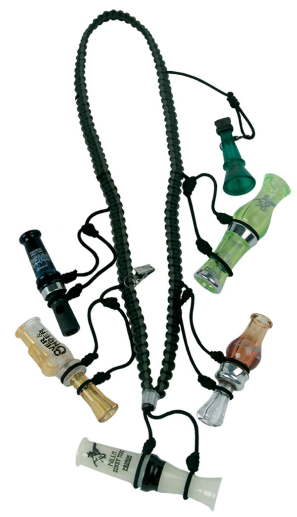 Primos 69628 Waterfowler's Call Lanyard  Black Nylon — view 1