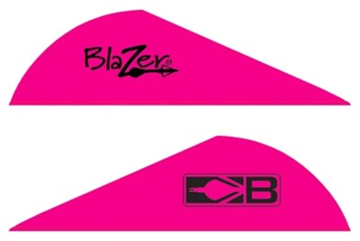 BOHNING BLAZER VANES - 2" SOLID HOT PINK 36PK — view 1