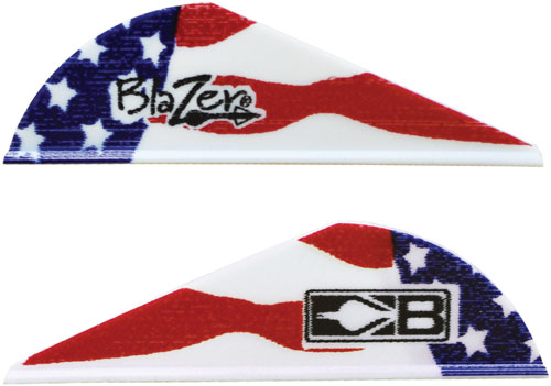 BOHNING BLAZER VANES TRUE - COLOR 2" AMERICAN FLAG 100PK — view 1