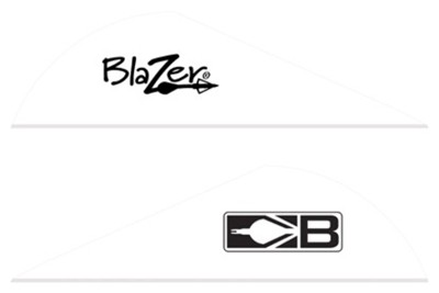 BOHNING BLAZER VANES - 2" SOLID WHITE 36PK — view 1