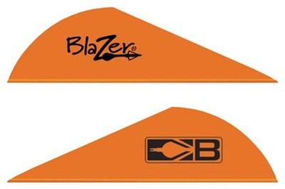 BOHNING BLAZER VANES - 2" SOLID NEON ORANGE 100PK — view 1