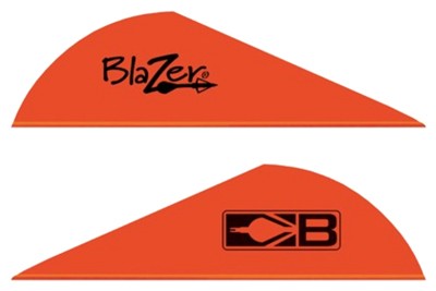 BOHNING BLAZER VANES - 2" SOLID NEON RED 36PK — view 1