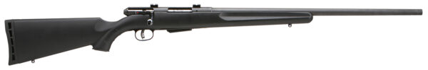 Savage Arms 19154 25 Walking Varminter Full Size 222 Rem 4+1 22" Matte Black Heavy Barrel, Matte Black Carbon Steel Receiver Drilled & Tapped, Matte Black Fixed Varmint Synthetic Stock, Right Hand — view 1