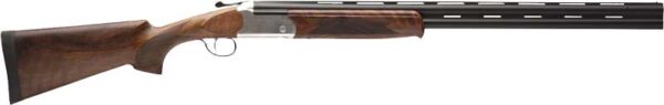 STEVENS 555E O/U 16GA 28" MC5 - SILVER ENGRAVED/WALNUT — view 1