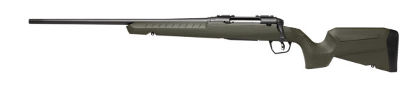 Savage Arms 32130 Axis 2 Compact 7mm-08 Rem 4+1 20" Matte Black Heavy Sporter Barrel, Matte Black Drilled & Tapped Carbon Steel Receiver, Fixed OD Green Synthetic Stock, Left Hand — view 1