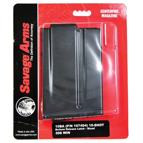 Savage Arms 55183 10BA  Blued Detachable 10rd for 6.5 Creedmoor, 308 Win Savage 10BA/10BA Stealth/10GRS — view 1