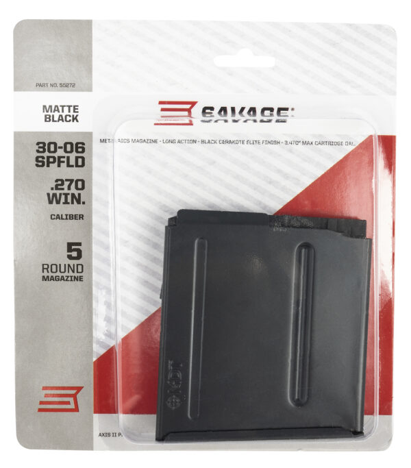 Savage Arms 55272 Savage  5rd 270 Win/30-06 Springfield Fits Axis II Precision Matte Black Steel — view 1