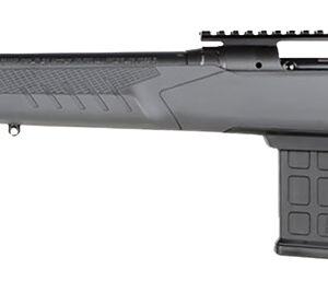 Savage Arms 57457 110 Tactical 6.5 Creedmoor 10+1 24", Matte Black Metal, Gray Fixed AccuStock with AccuFit, Left Hand
