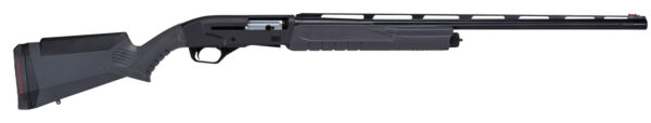 Savage Arms 57602 Renegauge Field Full Size 12 Gauge Semi-Auto 3" 4+1 28" Black Melonite Fluted Vent Rib Barrel, Matte Black Aluminum Receiver, Adjustable Matte Gray Synthetic Stock, Right Hand — view 1