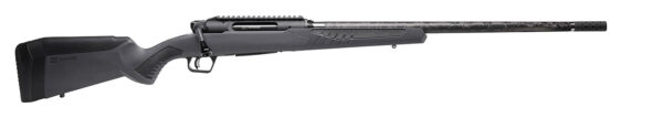 Savage Arms 57894 Impulse Mountain Hunter 308 Win 4+1 22" Carbon Fiber Threaded Barrel, Black Aluminum Receiver w/Picatinny Rail, Gray AccuStock Synthetic Stock, Ambidextrous — view 1