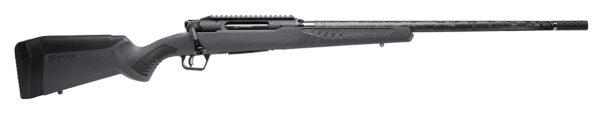 Savage Arms 57897 Impulse Mountain Hunter 6.5 PRC 2+1 24" Carbon Fiber Threaded Barrel Black Aluminum Receiver w/Picatinny Rail, Gray AccuStock Synthetic Stock, Ambidextrous — view 1