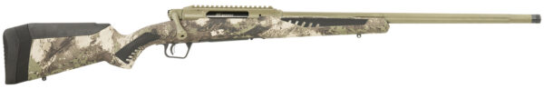 Savage Arms 58023 Impulse Big Game 243 Win 4+1 22" Threaded, Hazel Green Barrel/Rec, Woodland Camo AccuStock with AccuFit, Includes Detachable Box Mag — view 1