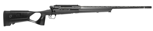 Savage Arms 58103 Impulse KLYM 6.5 Creedmoor 4+1 22" Carbon Fiber Threaded Barrel, Black Aluminum Receiver w/Picatinny Rail, Black Custom by FBT Carbon Fiber Stock, Ambidextrous — view 1