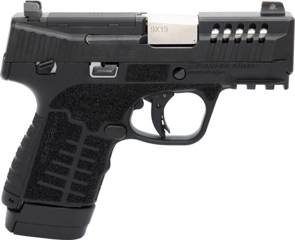 Savage Arms 67063 Stance XR 9mm 13+1 3.20" Natural Black Nitride Ported Stainless Steel Slide Black Glass Filled Nylon Grip Ambidextrous — view 1