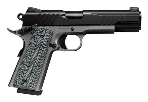 Savage Arms 67206 1911 Government 9mm Luger 10+1 5" Black Stainless Steel Barrel, Black Nitride Serrated Stainless Steel Slide, Stainless Steel Frame w/Beavertail, Black/Gray VZ Grip — view 1
