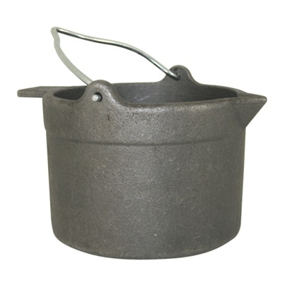 10 LB CAST IRON LEAD POT — view 1