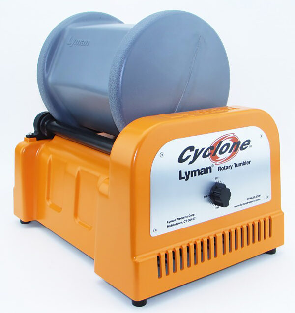 Lyman 7631550 Cyclone Rotary Tumbler Orange/Blue Multi-Caliber 1000 Cases 10 lbs — view 1