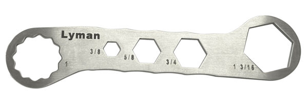 Lyman 7631250 Brass Smith Die Wrench Silver Stainless Steel — view 1
