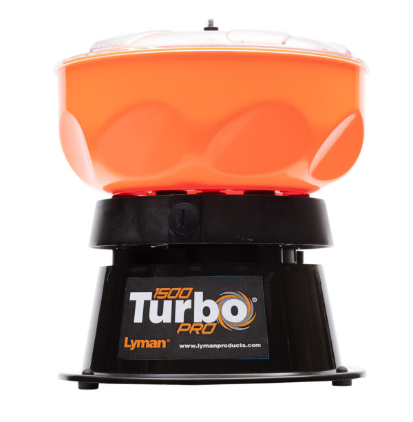 Lyman 7631650 1500 Pro Turbo Tumbler Black/Orange — view 1