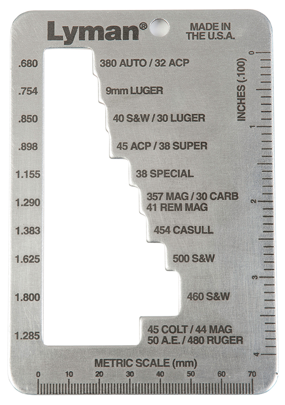 Lyman 7832217 E-Zee Case-Length Gauge Pistol, Revolver — view 1