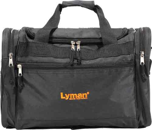 LYMAN HANDGUN RANGE BAG - BLACK NYLON W/CARRY STRAP — view 1