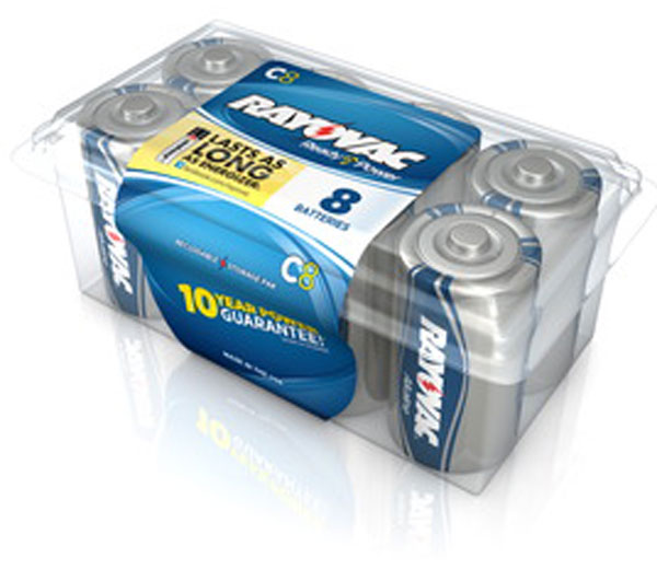 RAY-O-VAC ALKALINE BATTERY C 8PK — view 1