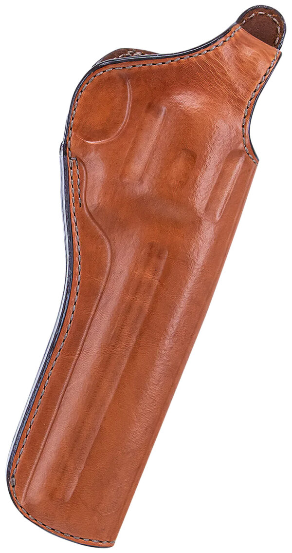 Bianchi 12688 111 Cyclone Belt Holster Size 09 OWB Open Bottom Style made of Leather with Tan Finish, Strongside/Crossdraw & Belt Loop Mount Type fits 8.3" Barrel Colt Anaconda for Right Hand — view 1