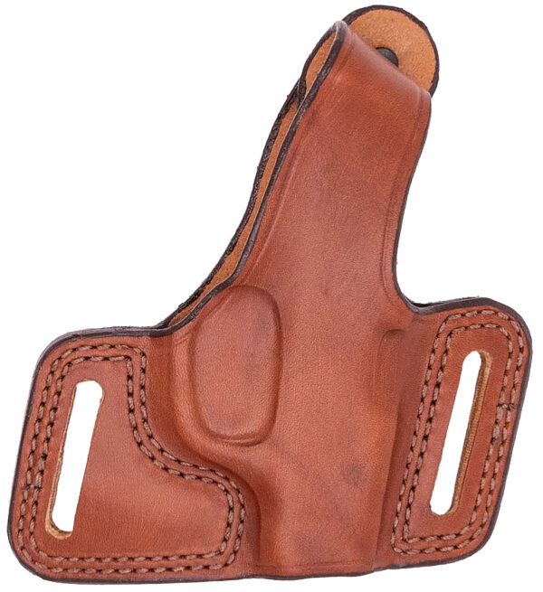 Bianchi 12843 Black Widow  OWB Size 10 Tan Leather Belt Slide Fits Browning Hi-Power Fits Colt Commander Fits Springfield 1911-A1 Right Hand — view 1