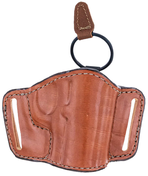 Bianchi 19256 105 Minimalist  OWB Size 14 Tan Leather Belt Slide Compatible w/Sig P365/Glock 42/Bersa Thunder/S&W 1911 Belt Up to 1.75" Wide Right Hand — view 1