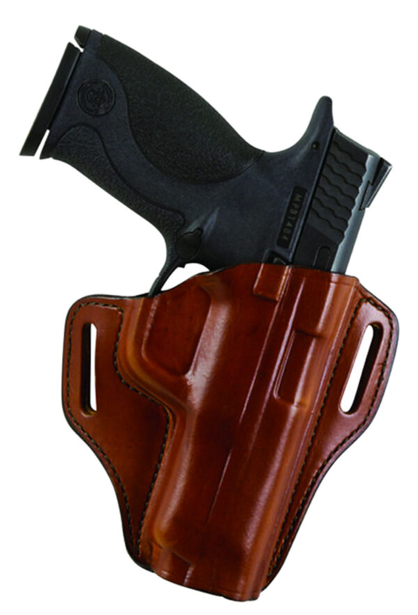 Bianchi 23944 57 Remedy  OWB Size 10A Tan Leather Belt Slide Fits Colt 1911 Officer Right Hand — view 1