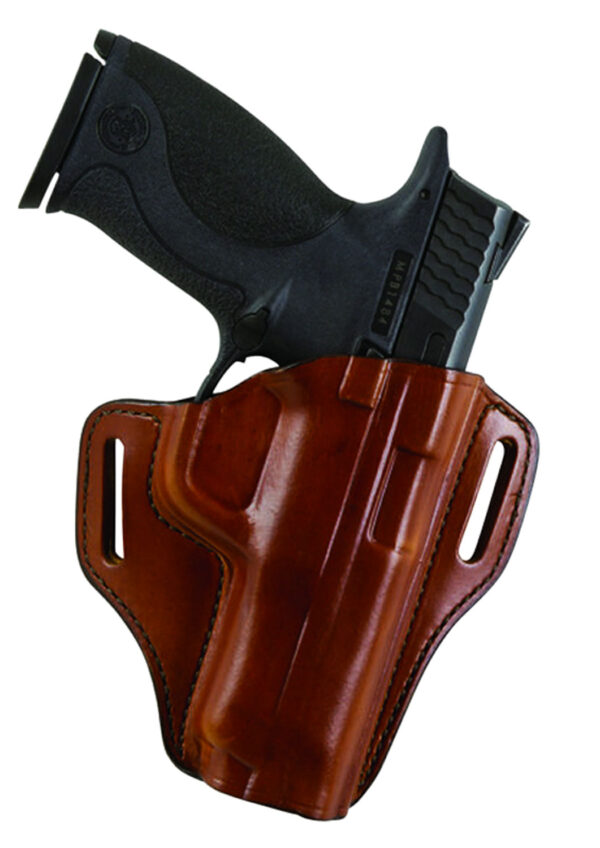 Bianchi 23966 57 Remedy  OWB Size 18 Tan Leather Belt Slide Fits Springfield XDS Right Hand — view 1