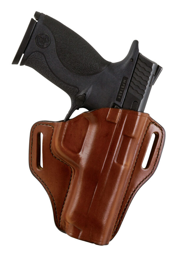 Bianchi 25016 57 Remedy  OWB Size 10 Tan Leather Belt Slide Fits Colt 1911 Government Right Hand — view 1