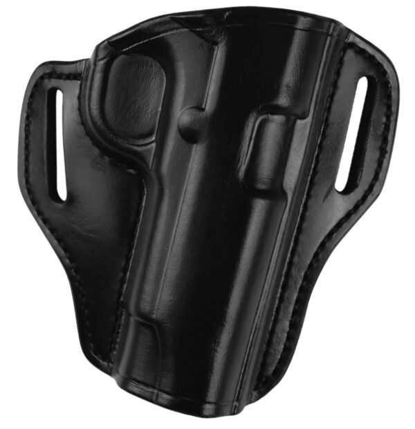 Bianchi 25054 57 Remedy  OWB Size 01 Black Leather Belt Slide Fits S&W J Frame Fits S&W 36 Fits S&W 640 Right Hand — view 1