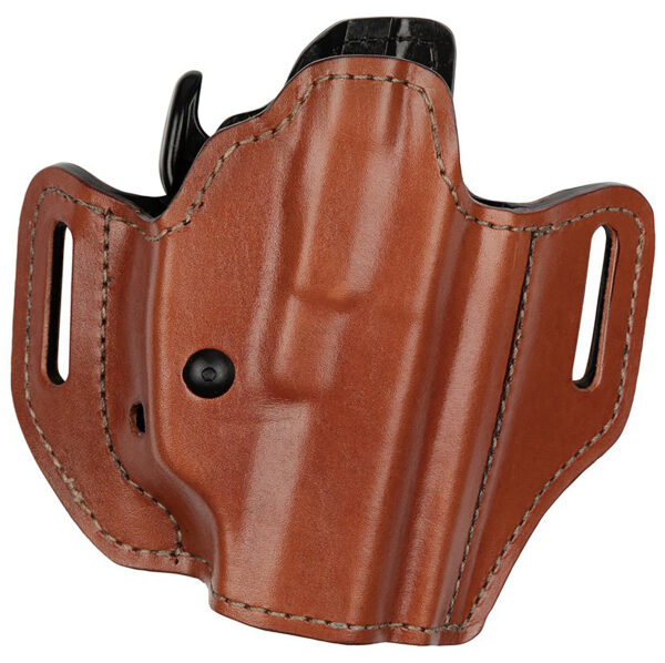 Bianchi 34501 Allusion Assent Pro-Fit OWB Size 04 Tan Leather Belt Slide Fits Springfield XD Fits Sig P220 Fits FN FNP Right Hand — view 1