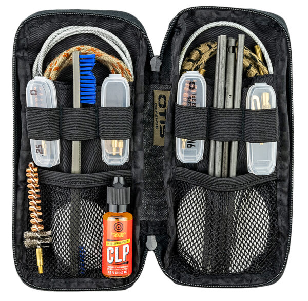 Otis FG9015569 Defender Cleaning Kit Multi-Caliber Handgun/Rifle/13 Pieces Black Nylon Case — view 1