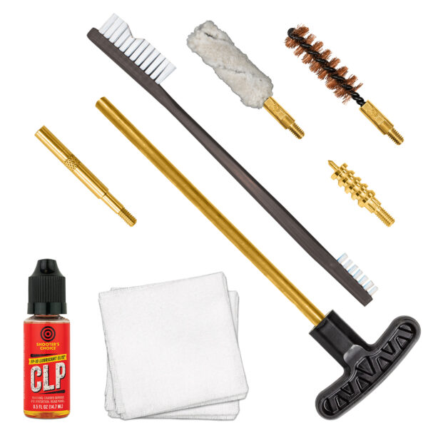 Otis FGSRS9MM 9mm Cleaning Kit For Pistol 9mm/.375/.38 Cal Yellow Plastic Box Case — view 1