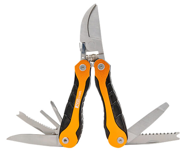 AccuSharp 085C Sportsman's  Black/Orange Folding Plain Blade Includes Nylon Case with Belt Clip — view 1